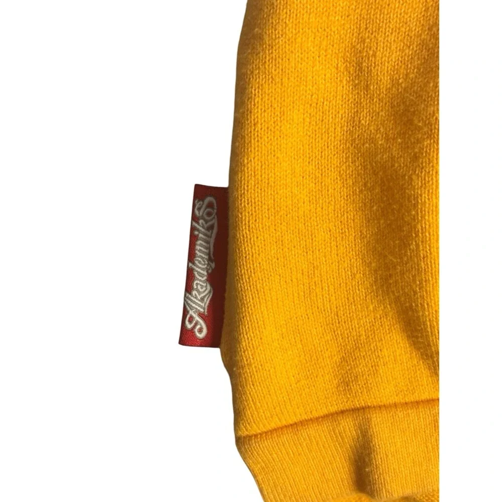 Akademiks Shirt‎ Mens Extra Large Yellow Polo Sweater Vintage Y2K Streetwear